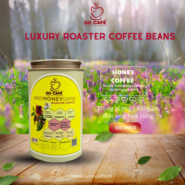 HONEY COFFEE 500gr |Vị Đậm Nguyên Bản | GU CAFÉ | Beepluslife