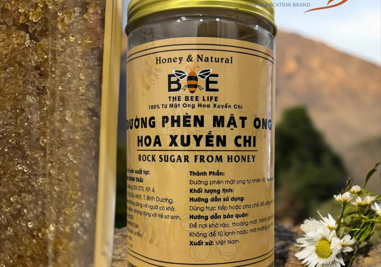 Rock sugar from honey